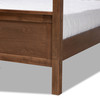 Baxton Studio Veronica Walnut Brown Finished Wood King Size Platform Canopy Bed 165-10719